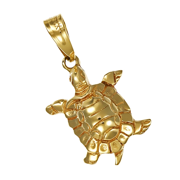 Anhänger, 14K, Gelbgold, Schildkröte
