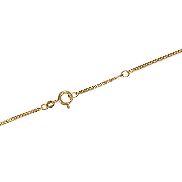 Collier, 9K, Gelbgold, Laps, Zirkonia