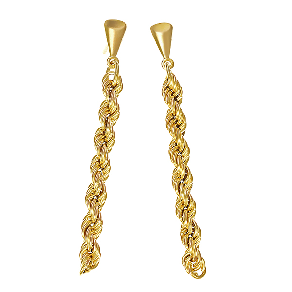 Steckhänger, 8K, Gelbgold, Kordel