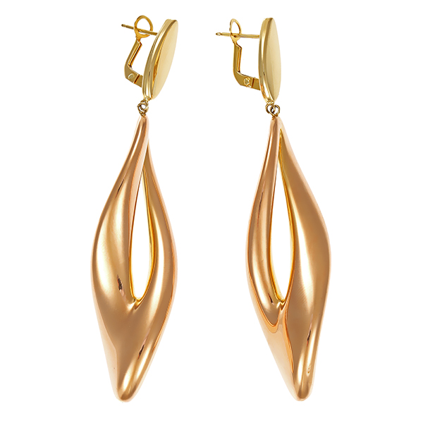 Ohrhänger, 14K, Gelb-/Rotgold