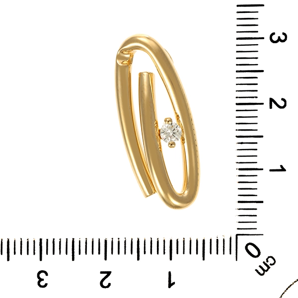 Anhänger, 18K, Gelbgold, Brillant