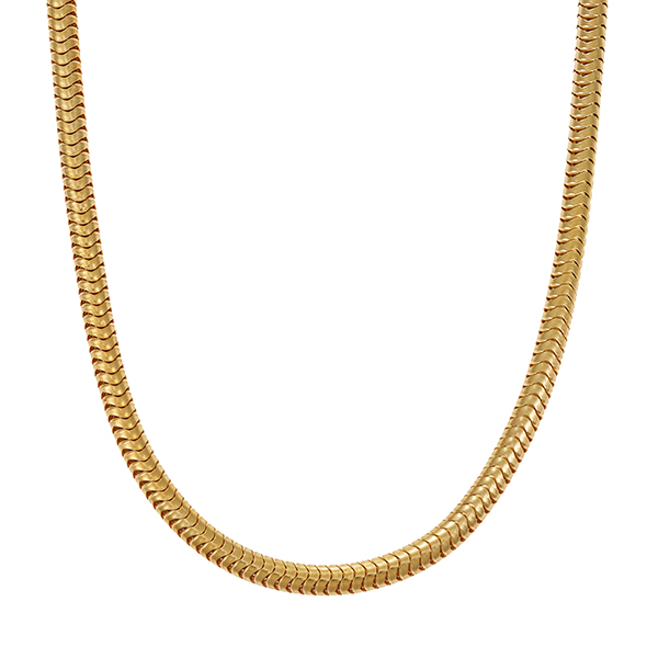 Kette, 18K, Gelbgold, Schlangen-