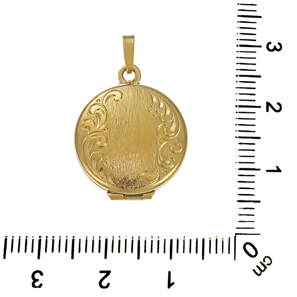 Anhänger, 8K, Gelbgold, Medaillon