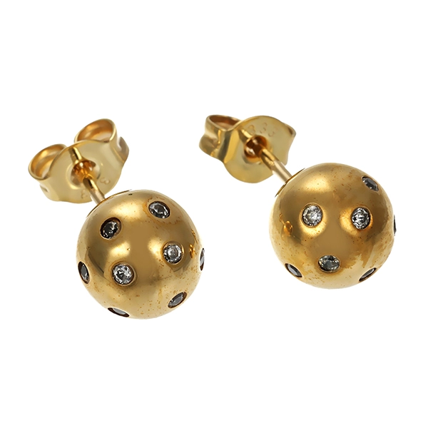 Ohrstecker, 8K, Gelbgold, Zirkonia