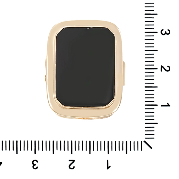 Herrenring, 8K, Gelbgold, Onyx