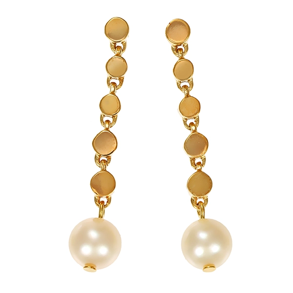 Steckhänger, 14K, Gelbgold, Perlen