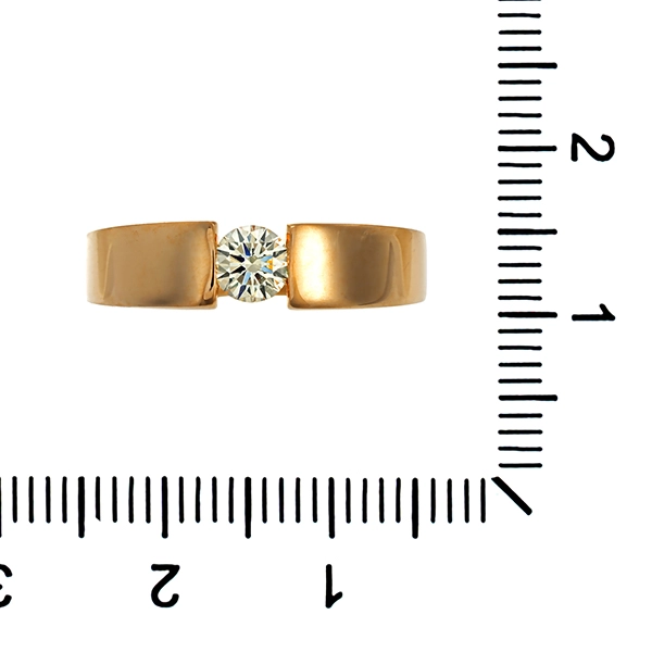 Diamantring, 14K, Gelbgold, Brillant 0,25 ct