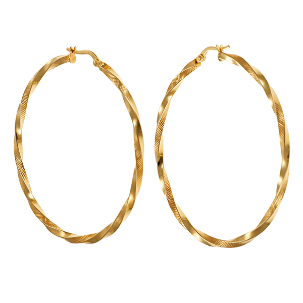 Creolen, 14K, Gelbgold
