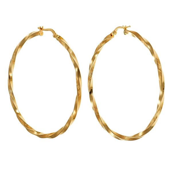 Creolen, 14K, Gelbgold