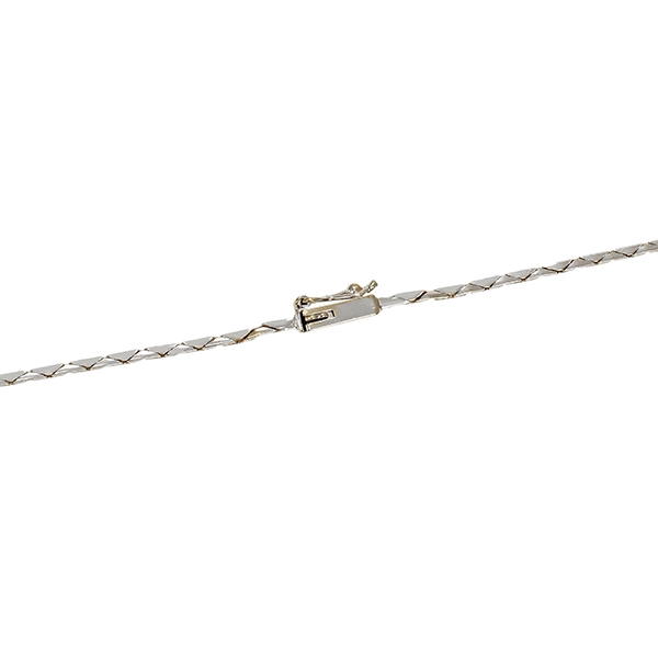 Collier, 14K, Weißgold, Keshi-Perle