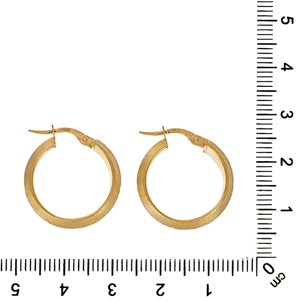 Creolen, 9K, Gelb-/Weißgold