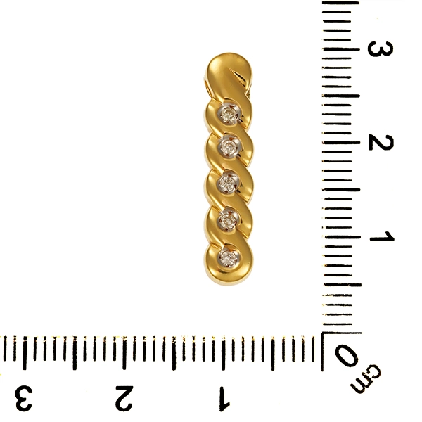 Anhänger, 18K, Gelbgold, Brillant