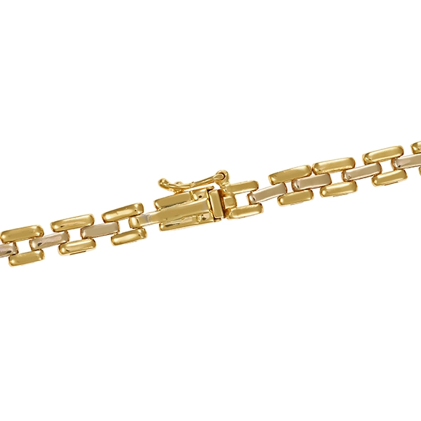 Collier, 18K, Gelb-/Weißgold, Brillanten