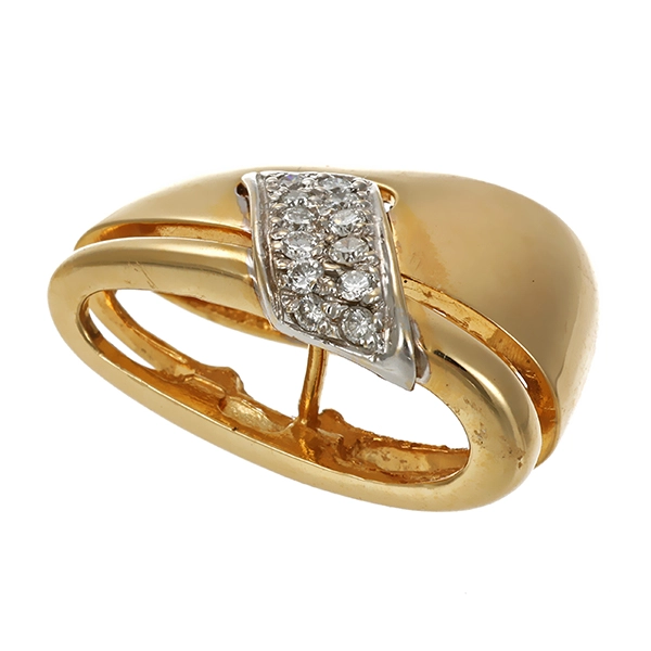 Anhänger, 14K, Gelbgold, Brillanten