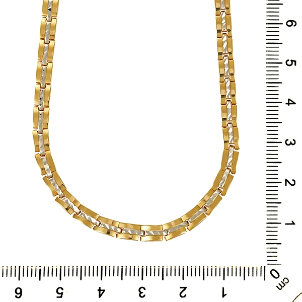Collier, 14K, Gelb-/Weißgold