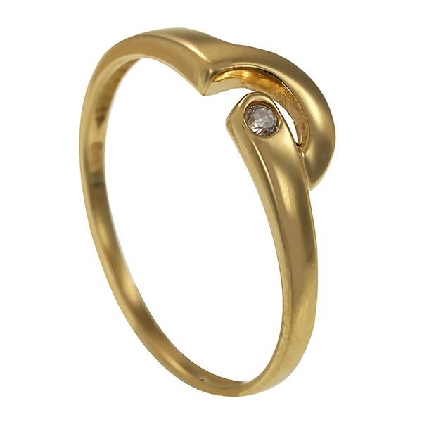 Diamantring, 14K, Gelbgold, Brillant