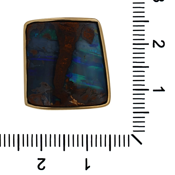 Ring, 14K, Gelbgold, Opal