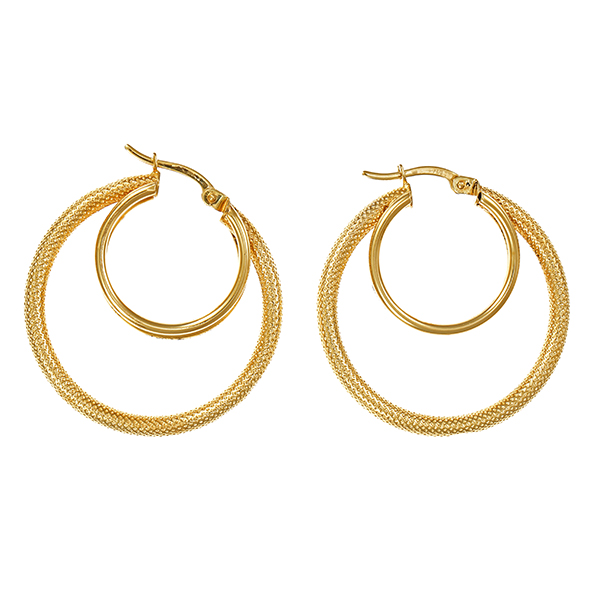 Creolen, 14K, Gelbgold 