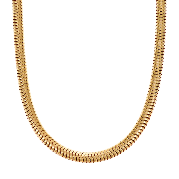 Kette, 14K, Gelbgold, Schlange-