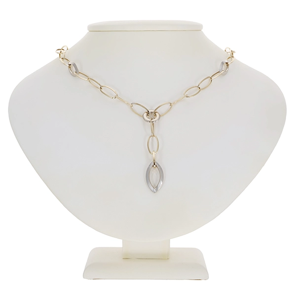 Collier, 14K, Gelb-/Weißgold