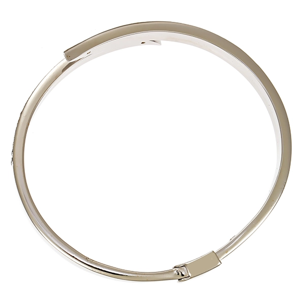 Armreif, 18K, Weißgold, Brillanten 0,90 ct, Diamanten 0,95 ct schwarz