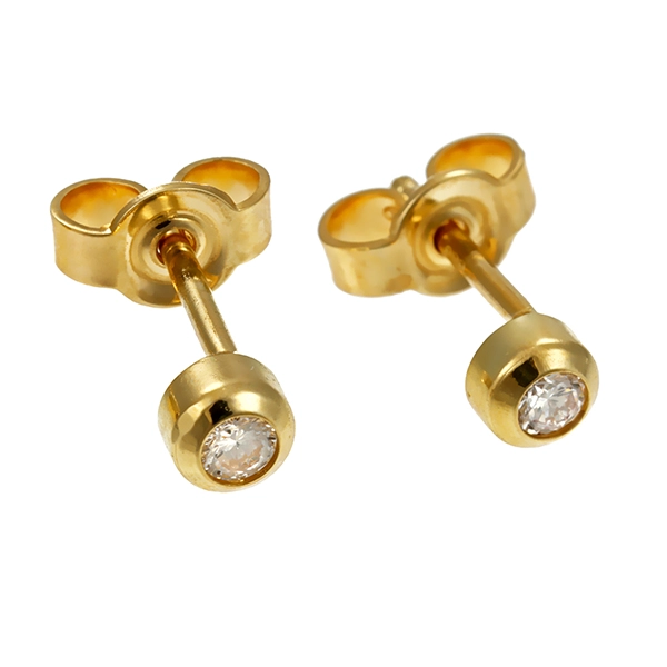 Ohrstecker, 14K, Gelbgold, Brillant