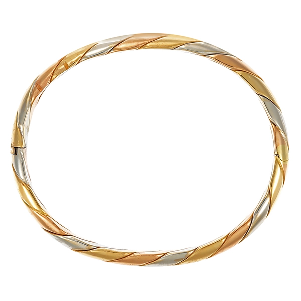 Armreif, 18K, Rot-/Weiß-/Gelbgold