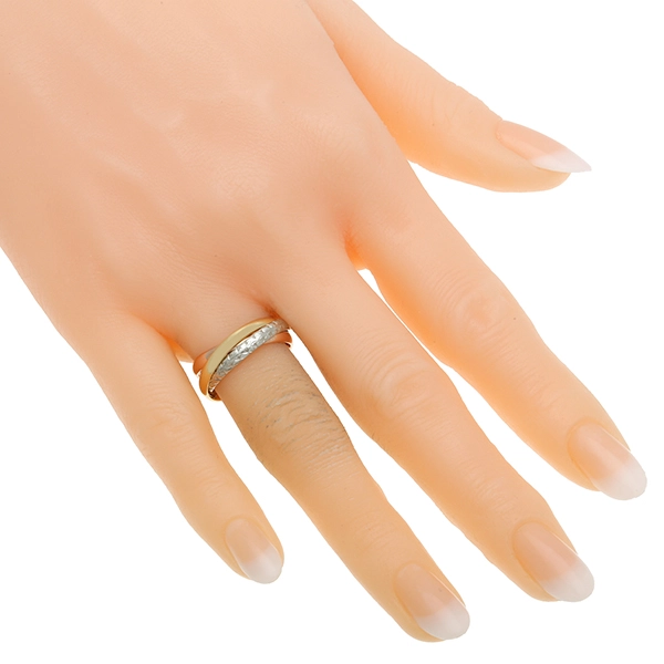 Ring, 18K, Gelb-/Rot-/Weißgold