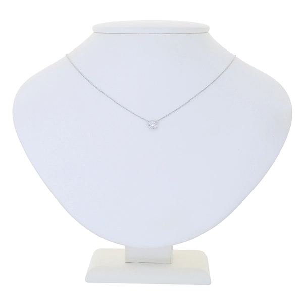 Collier, 18K, Weißgold, Brillanten
