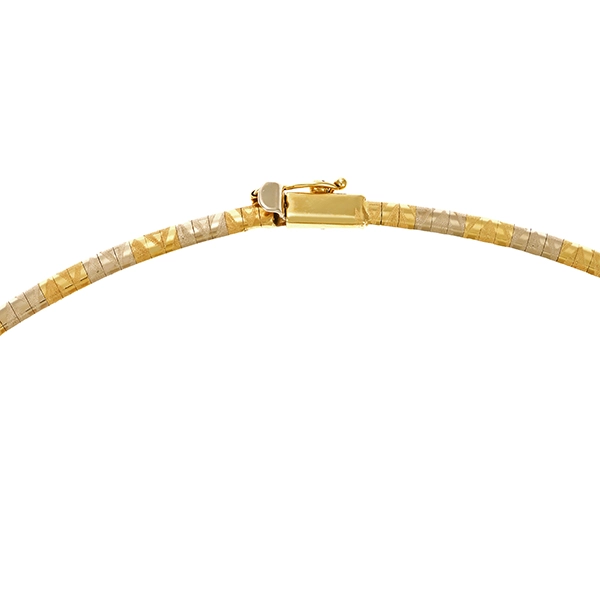 Collier, 14K, Gelb-/Weißgold