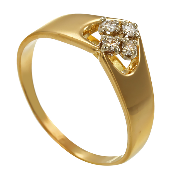 Ring, 18K, Gelbgold, Brillanten