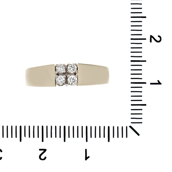 Diamantring, 14K, Weißgold, Brillanten