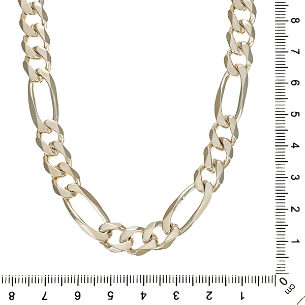 Kette, 925, Silber, Figaro-