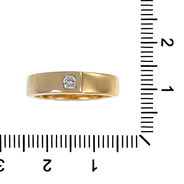 Diamantring, 14K, Gelb-/Weißgold, Brillant