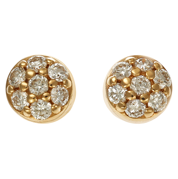 Ohrstecker, 14K, Gelbgold, Brillanten