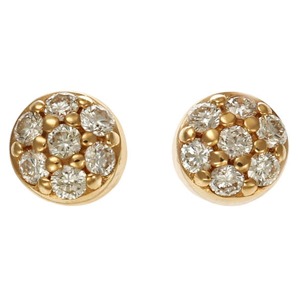 Ohrstecker, 14K, Gelbgold, Brillanten