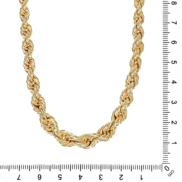 Goldkette, 14K, Gelbgold, Kordel-