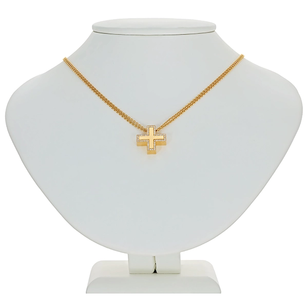 Collier, 18K, Gelbgold, Brillanten