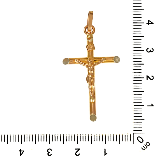 Anhänger,14K, Gelbgold, Kruzifix