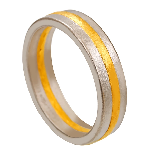 Ehering, 18K, Gelb-/Weißgold, Niessing, U57