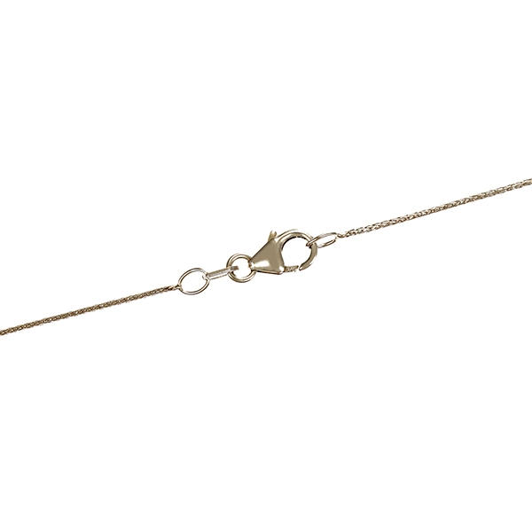 Collier, 9K, Weißgold, Brillanten, Herz