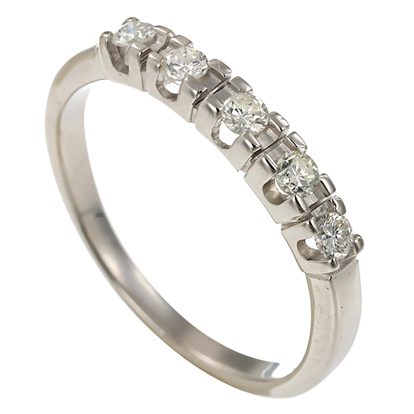 Diamantring, 14K, Weißgold, Brillanten 0,25 ct