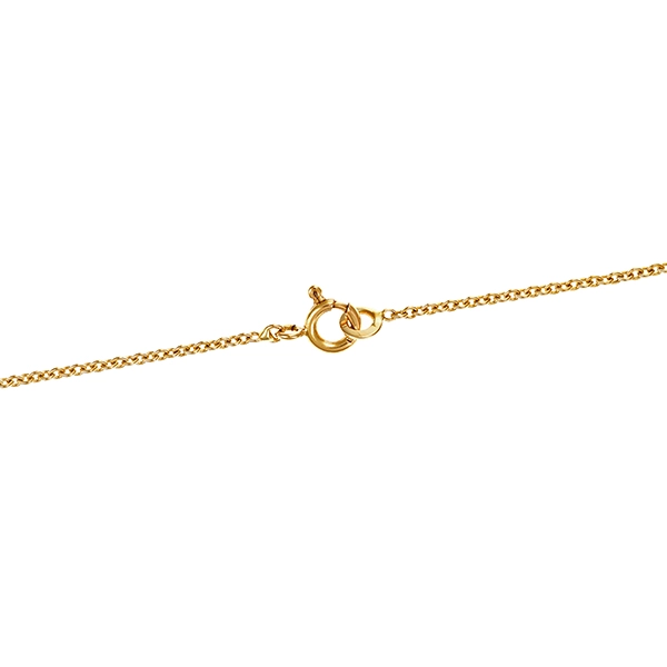 Collier, 14K, Gelbgold, Brillant, Anker-