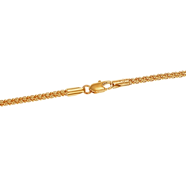 Collierkette, 9K, Gelbgold, Himbeer-