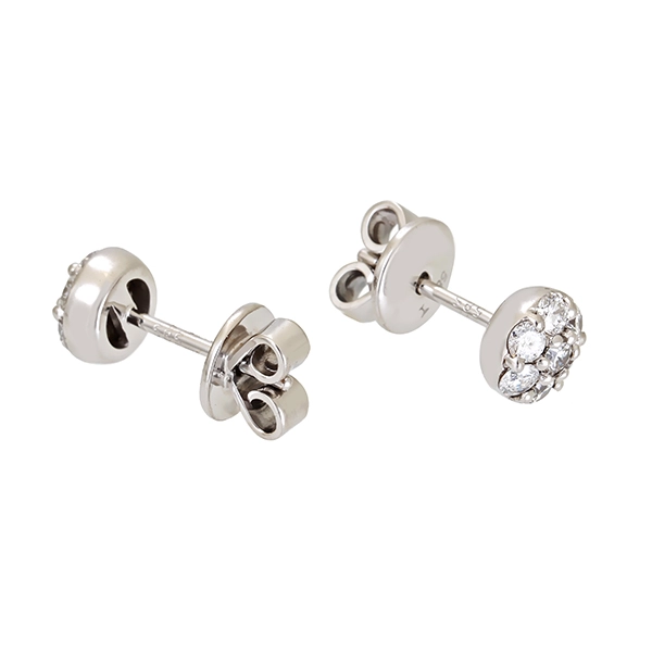 Ohrstecker, 14K, Weißgold, Brillanten