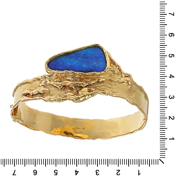 Armreif, 14K, Gelbgold, Opal