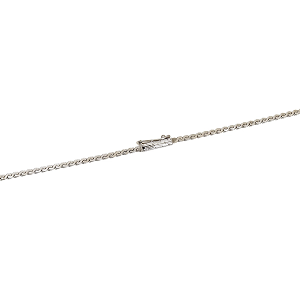 Collier, 14K, Weißgold, Brillanten