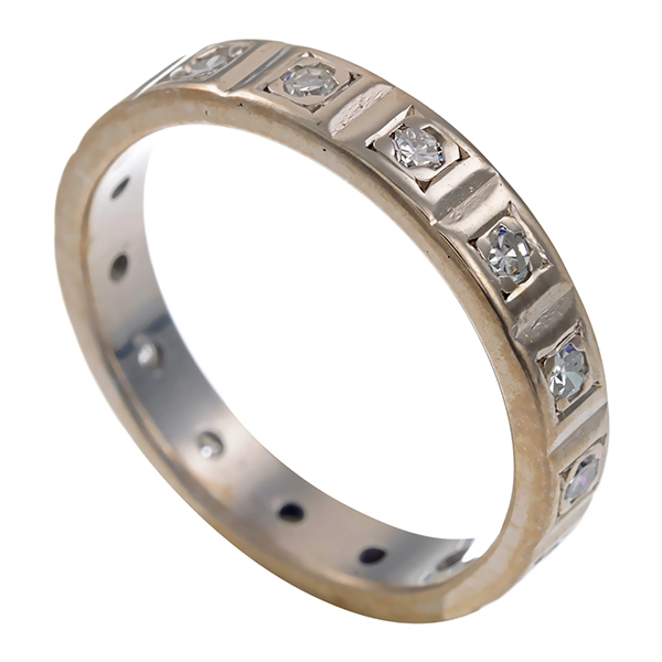 Diamantring, 14K, Weißgold, Diamanten 0,30 ct