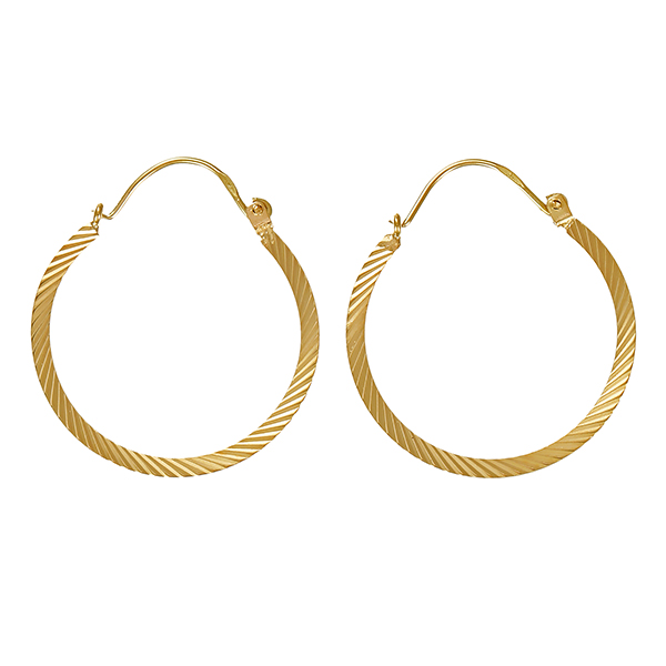 Creolen, 14K, Gelbgold