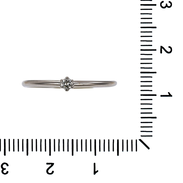 Diamantring, 14K, Weißgold, Brillant